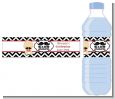 Little Man Mustache Black/Grey - Personalized Baby Shower Water Bottle Labels thumbnail