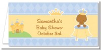 Little Prince African American - Personalized Baby Shower Place Cards