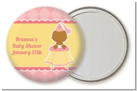 Little Princess African American - Personalized Baby Shower Pocket Mirror Favors