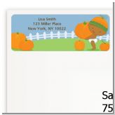 Little Pumpkin African American - Birthday Party Return Address Labels