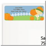 Little Pumpkin Asian - Birthday Party Return Address Labels