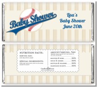 Little Slugger Baseball - Personalized Baby Shower Candy Bar Wrappers