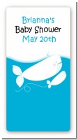 Little Squirt Whale - Custom Rectangle Baby Shower Sticker/Labels