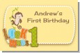 Look Who's Turning One Monkey - Personalized Birthday Party Placemats thumbnail