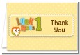 Look Who's Turning One Owl - Birthday Party Thank You Cards thumbnail