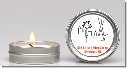 Los Angeles Skyline - Bridal Shower Candle Favors