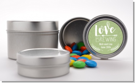 Love Brewing - Custom Bridal Shower Favor Tins