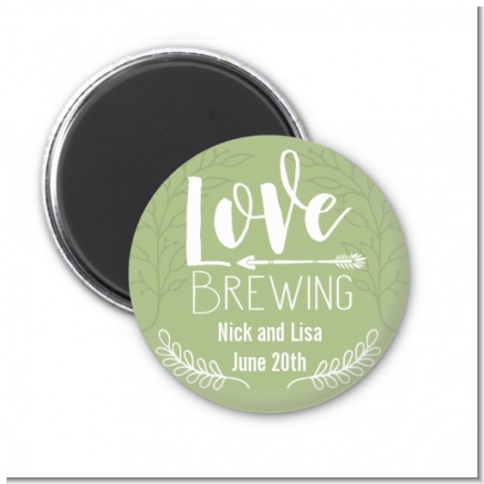 Love Brewing - Personalized Bridal Shower Magnet Favors