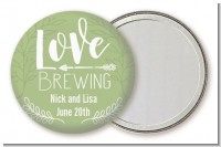 Love Brewing - Personalized Bridal Shower Pocket Mirror Favors