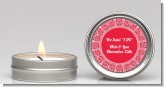 Love is Blooming Red - Bridal Shower Candle Favors
