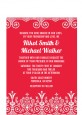 Love is Blooming Red - Bridal Shower Petite Invitations thumbnail