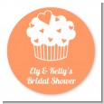 Love is Sweet - Round Personalized Bridal Shower Sticker Labels thumbnail
