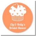 Love is Sweet - Round Personalized Bridal Shower Sticker Labels thumbnail