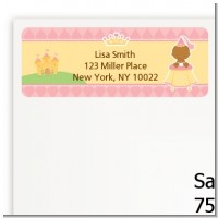 Little Princess African American - Baby Shower Return Address Labels