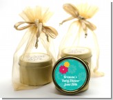 Luau - Birthday Party Gold Tin Candle Favors