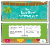 Luau - Personalized Baby Shower Candy Bar Wrappers