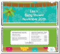 Luau - Personalized Baby Shower Candy Bar Wrappers