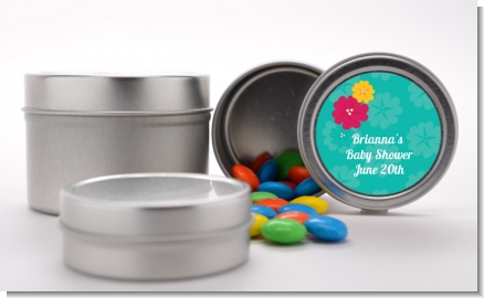 Luau - Custom Baby Shower Favor Tins