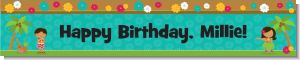 Luau Friends - Personalized Birthday Party Banners