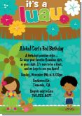 Luau Friends - Birthday Party Invitations