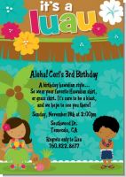 Luau Friends - Birthday Party Invitations