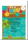 Luau Friends - Birthday Party Petite Invitations