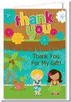 Luau Friends - Birthday Party Thank You Cards