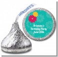 Luau - Hershey Kiss Baby Shower Sticker Labels thumbnail