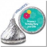 Luau - Hershey Kiss Baby Shower Sticker Labels