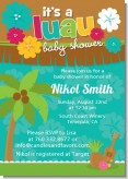 Luau - Baby Shower Invitations