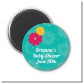 Luau - Personalized Baby Shower Magnet Favors