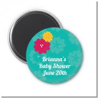 Luau - Personalized Birthday Party Magnet Favors