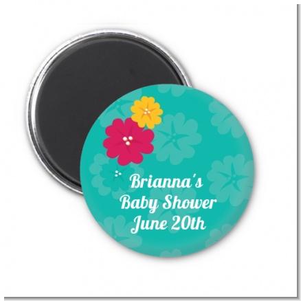 Luau - Personalized Baby Shower Magnet Favors