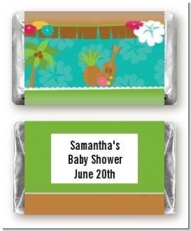 Luau - Personalized Baby Shower Mini Candy Bar Wrappers