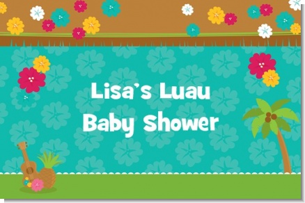 Luau - Personalized Baby Shower Placemats