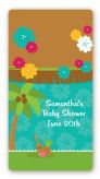 Luau - Custom Rectangle Baby Shower Sticker/Labels