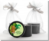 Luau Tiki - Birthday Party Black Candle Tin Favors