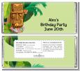 Luau Tiki - Personalized Birthday Party Candy Bar Wrappers thumbnail