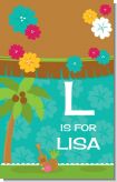 Luau - Personalized Baby Shower Nursery Wall Art