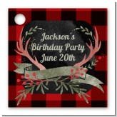 Lumberjack Buffalo Plaid - Personalized Birthday Party Card Stock Favor Tags