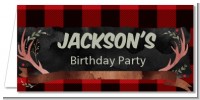 Lumberjack Buffalo Plaid - Personalized Birthday Party Place Cards