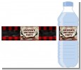 Lumberjack Buffalo Plaid - Personalized Birthday Party Water Bottle Labels thumbnail