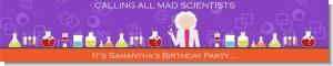 Mad Scientist - Personalized Birthday Party Banners