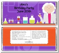 Mad Scientist - Personalized Birthday Party Candy Bar Wrappers