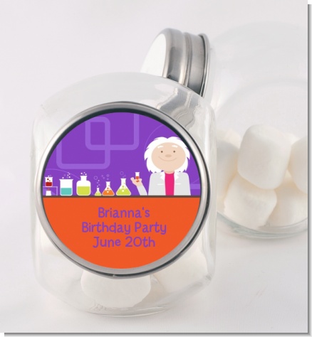 Mad Scientist - Personalized Birthday Party Candy Jar