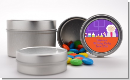 Mad Scientist - Custom Birthday Party Favor Tins