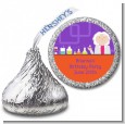 Mad Scientist - Hershey Kiss Birthday Party Sticker Labels thumbnail