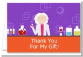 Mad Scientist - Birthday Party Thank You Cards