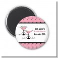 Martini Glasses - Personalized Bridal Shower Magnet Favors thumbnail