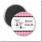 Martini Glasses - Personalized Bridal Shower Magnet Favors